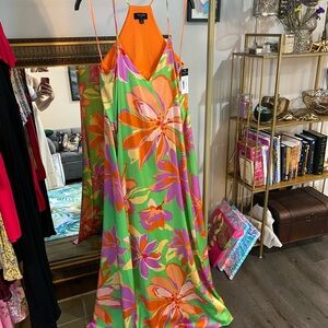 Tahari Colorful Floral Dress